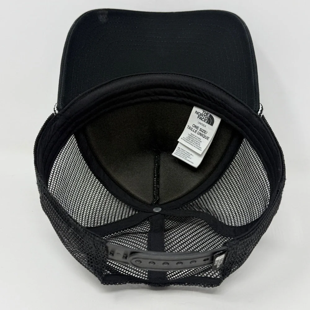 The North Face Base Camp Van Trucker Rope Hat Black Mesh Snapback NF0A3KGC